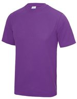 Just Cool Sportliches Kurzarm-T-Shirt mit UV-Schutz, Purple L, JC001 – Magenta Magic