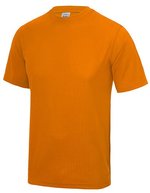 Just Cool Sportliches Kurzarm-T-Shirt mit UV-Schutz, Purple L, JC001 – Orange Ecrase