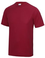 Just Cool Sportliches Kurzarm-T-Shirt mit UV-Schutz, Purple L, JC001 – Rouge Chaud Chilli