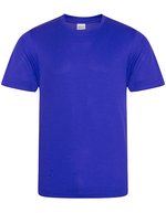 Just Cool Sportliches Kurzarm-T-Shirt mit UV-Schutz, Purple L, JC001 – Reflex Bleu