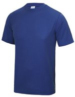 Just Cool Sportliches Kurzarm-T-Shirt mit UV-Schutz, Purple L, JC001 – Bleu royal