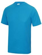 Just Cool Sportliches Kurzarm-T-Shirt mit UV-Schutz, Purple L, JC001 – Saphir Bleu