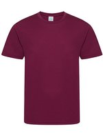 Kurzarm-T-Shirt mit UV-Schutz für Kinder – Burgundy