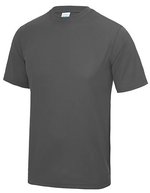 Kurzarm-T-Shirt mit UV-Schutz für Kinder – Charcoal (Solid)