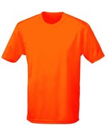 Just Cool Kurzarm-T-Shirt mit UV-Schutz für Kinder, Jade 9/11 (L), JC001J – Elettrico Arancione