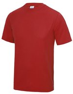 Just Cool Kurzarm-T-Shirt mit UV-Schutz für Kinder, Jade 9/11 (L), JC001J – Rosso fuoco
