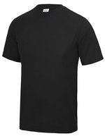 Just Cool Kurzarm-T-Shirt mit UV-Schutz für Kinder, Jade 9/11 (L), JC001J – Jet Nero