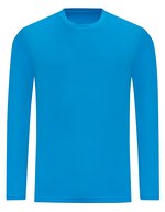 Just Cool Langarm T-Shirt mit UV-Schutz 40+, Jet Black S, JC002 – Saphir Bleu
