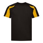 Just Cool Kontrast Cool T-Shirt mit Raglan-Ärmeln, Arctic White/Fire Red S, JC003 – Bild 4