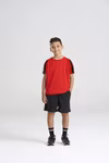 Just Cool Contrast Cool T-Shirt Raglan Sleeves for Kids, Arctic White/Jet Black 12/13 (XL), JC003J – image 2