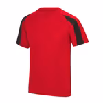 Just Cool Contrast Cool T-Shirt Raglan Sleeves for Kids, Arctic White/Jet Black 12/13 (XL), JC003J – image 3