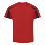 Just Cool Contrast Cool T-Shirt Raglan Sleeves for Kids, Arctic White/Jet Black 12/13 (XL), JC003J – image 4