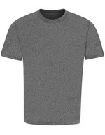 Just Cool Schnelltrocknendes Urban T-Shirt aus Polyester, Black Urban Marl XS, JC004 – Grey Urban Marl