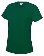 Just Cool Slim-Fit Sport T-Shirt Neon für Damen – Bottle Green