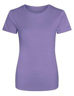 Just Cool Slim-Fit Sport T-Shirt Neon für Damen, Arctic White XS, JC005 – Digital Lavande