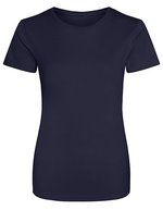 Just Cool Slim-Fit Sport T-Shirt Neon für Damen, Arctic White XS, JC005 – Marine francais
