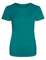 Just Cool Slim-Fit Sport T-Shirt Neon für Damen, Arctic White XS, JC005 – Jade