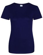Just Cool Slim-Fit Sport T-Shirt Neon für Damen, Arctic White XS, JC005 – Oxford Marine