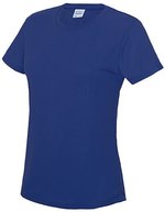 Just Cool Slim-Fit Sport T-Shirt Neon für Damen, Arctic White XS, JC005 – Bleu royal