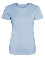 Just Cool Slim-Fit Sport T-Shirt Neon für Damen, Arctic White XS, JC005 – Bleu ciel
