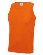 Just Cool Ärmelloses Sportshirt mit Neoteric™-Gewebe, French Navy L, JC007 – Electrique Orange
