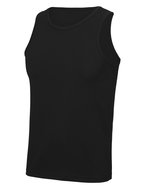 Just Cool Ärmelloses Sportshirt mit Neoteric™-Gewebe, French Navy L, JC007 – Jais Noir
