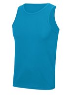 Just Cool Ärmelloses Sportshirt mit Neoteric™-Gewebe, French Navy L, JC007 – Saphir Bleu
