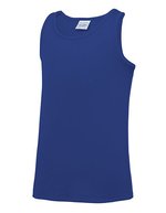 Just Cool Sportliches ärmelloses Kinder T-Shirt – Royal Blue