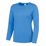Just Cool Long Sleeve Sports Shirt made of Neoteric™ Fabric, Electric Yellow M, JC012 – image 3