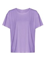 Just Cool T-Shirt mit offenem Rücken für Damen – Digital Lavender