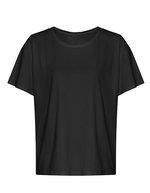 Just Cool T-Shirt mit offenem Rücken für Damen – Jet Black