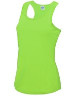 Just Cool Ärmelloses Sportoberteil mit Racer-Back – Electric Green