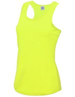 Just Cool Ärmelloses Sportoberteil mit Racer-Back – Electric Yellow