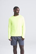 Just Cool Langarm Active T-Shirt mit Reißverschluss, Charcoal (Solid) S, JC023 – Bild 1