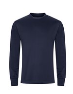 Just Cool Langarm Active T-Shirt mit Reißverschluss – French Navy