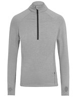 Just Cool Cool-Flex 1/2 Zip Langarmshirt Slim Fit – Silver Grey