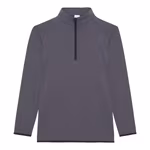 Just Cool Langarm Sport Shirt Halb-Zip CoolFit, Charcoal (Solid)/Jet Black S, JC031 – image 3