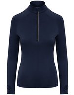 Just Cool Cool-Flex 1/2 Zip Top Slim Fit – French Navy