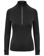 Just Cool Cool-Flex 1/2 Zip Top Slim Fit – Jet Black