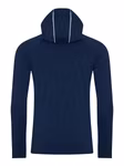 Just Cool Long Sleeve Sports Shirt with Monk Hood, Black Slate Melange S, JC037 – image 4