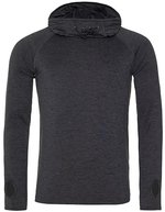 Men´s Cool Cowl Neck Top – Black Slate Melange