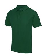 Cooles Kurzarm-Poloshirt mit Knopfleiste – Bottle Green