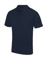 Just Cool Cooles Kurzarm-Poloshirt mit Knopfleiste, Charcoal (Solid) XL, JC040 – Marine francais