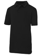 Just Cool Cooles Kurzarm-Poloshirt mit Knopfleiste, Charcoal (Solid) XL, JC040 – Jais Noir