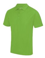 Just Cool Cooles Kurzarm-Poloshirt mit Knopfleiste, Charcoal (Solid) XL, JC040 – Vert citron