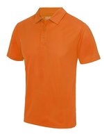 Just Cool Cooles Kurzarm-Poloshirt mit Knopfleiste, Charcoal (Solid) XL, JC040 – Orange Ecrase