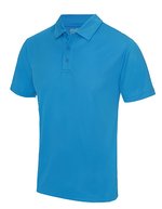 Just Cool Cooles Kurzarm-Poloshirt mit Knopfleiste, Charcoal (Solid) XL, JC040 – Saphir Bleu