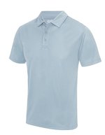 Just Cool Cooles Kurzarm-Poloshirt mit Knopfleiste, Charcoal (Solid) XL, JC040 – Bleu ciel
