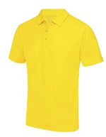 Just Cool Cooles Kurzarm-Poloshirt mit Knopfleiste, Charcoal (Solid) XL, JC040 – Soleil Jaune