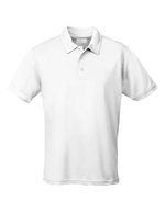 Just Cool Kurzarm-Poloshirt mit Feuchtigkeitsregulierung – Arctic White